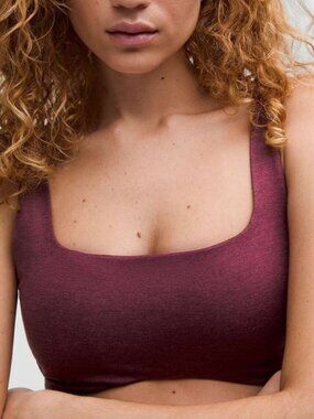 Lululemon NWOT Soft Sueded Bra *Light Support, B/C Cup Garnet
